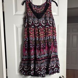 Elementz Vibrant Sleeveless Boho Flowy Dress